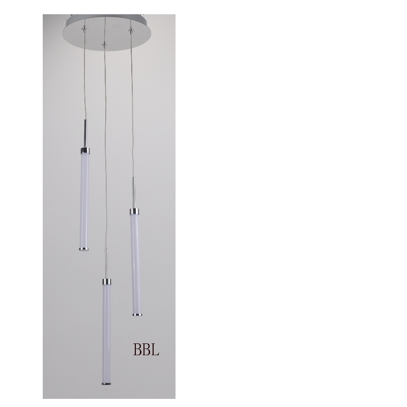 λαμπτήρας κρεμαστού LED με 3pcs Ακρυλικό ευθύ σωλήνα