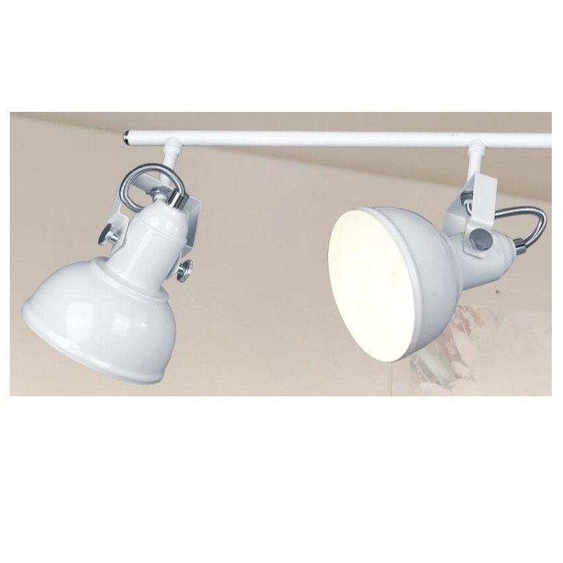 Spot light-4 με μεταλλική απόχρωση και U-βραχίονα