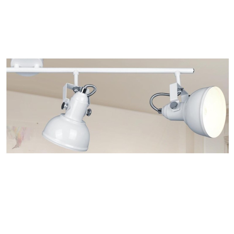 Spot light-4 με μεταλλική απόχρωση και U-βραχίονα